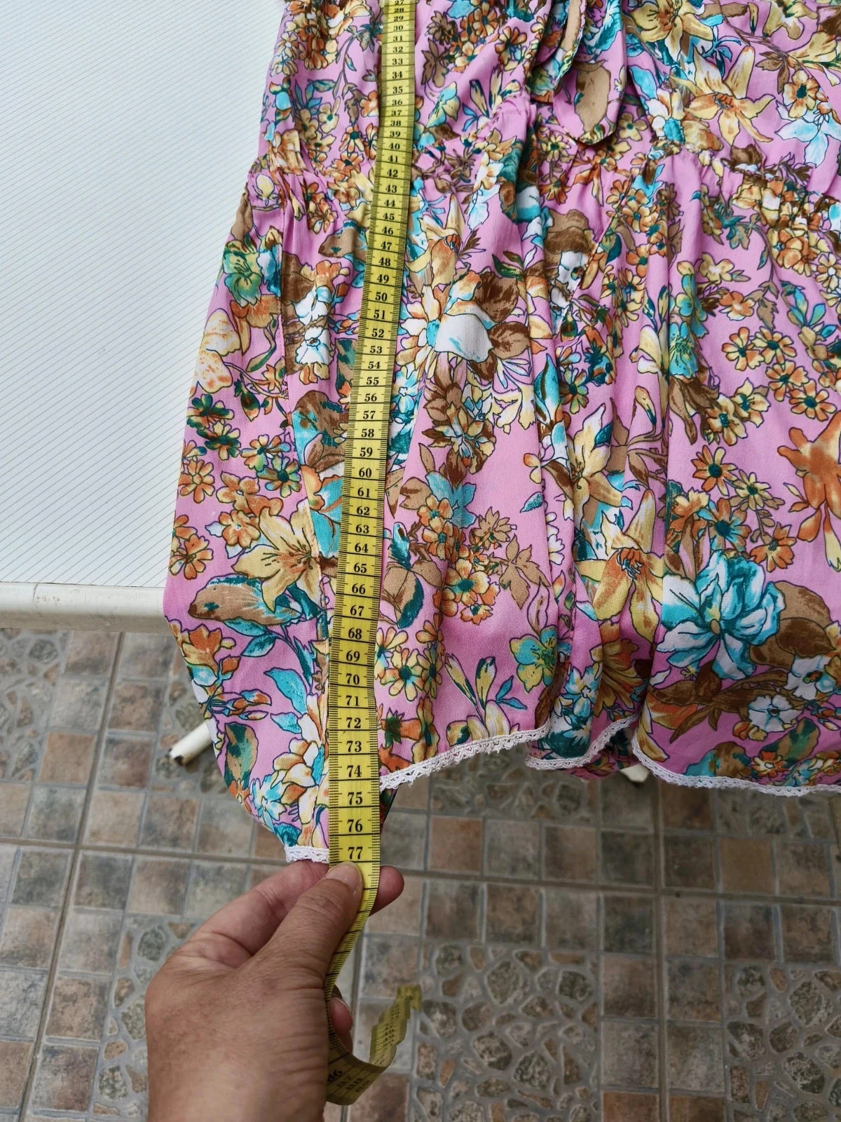 Vestido curto floral River Island Tamanho L 💜 – photo 9